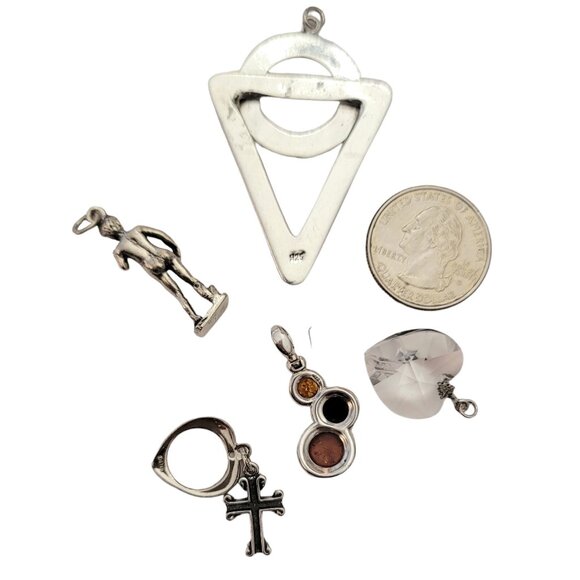 Lot of Sterling Silver Charms, Pendants E677 - Picture 6 of 7